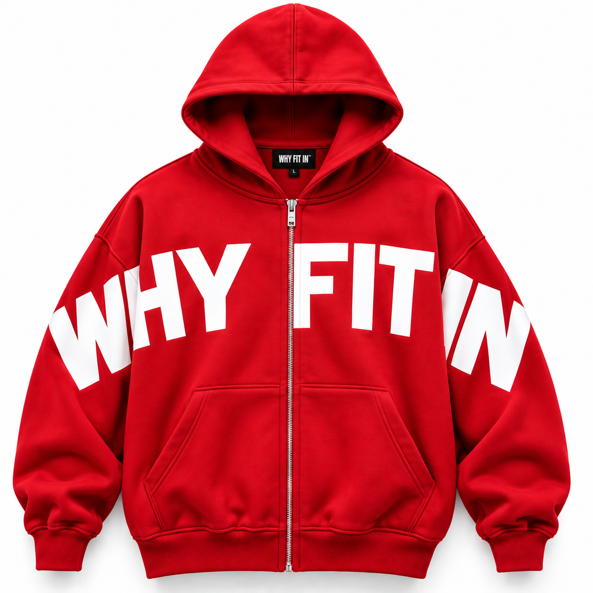 SIGNATURE ZIP HOODIE — RED